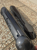 Coppia fianchetti a variatore in carbonio Twill per PIAGGIO BOXER