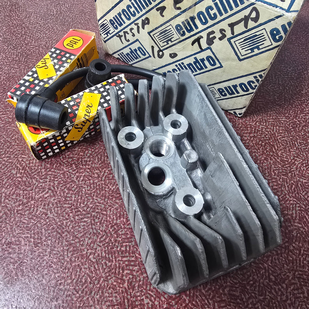 Rarissimo kit testa + cilindro eurocilindro per piaggio ciao si bravo d41 sp12 twinspark