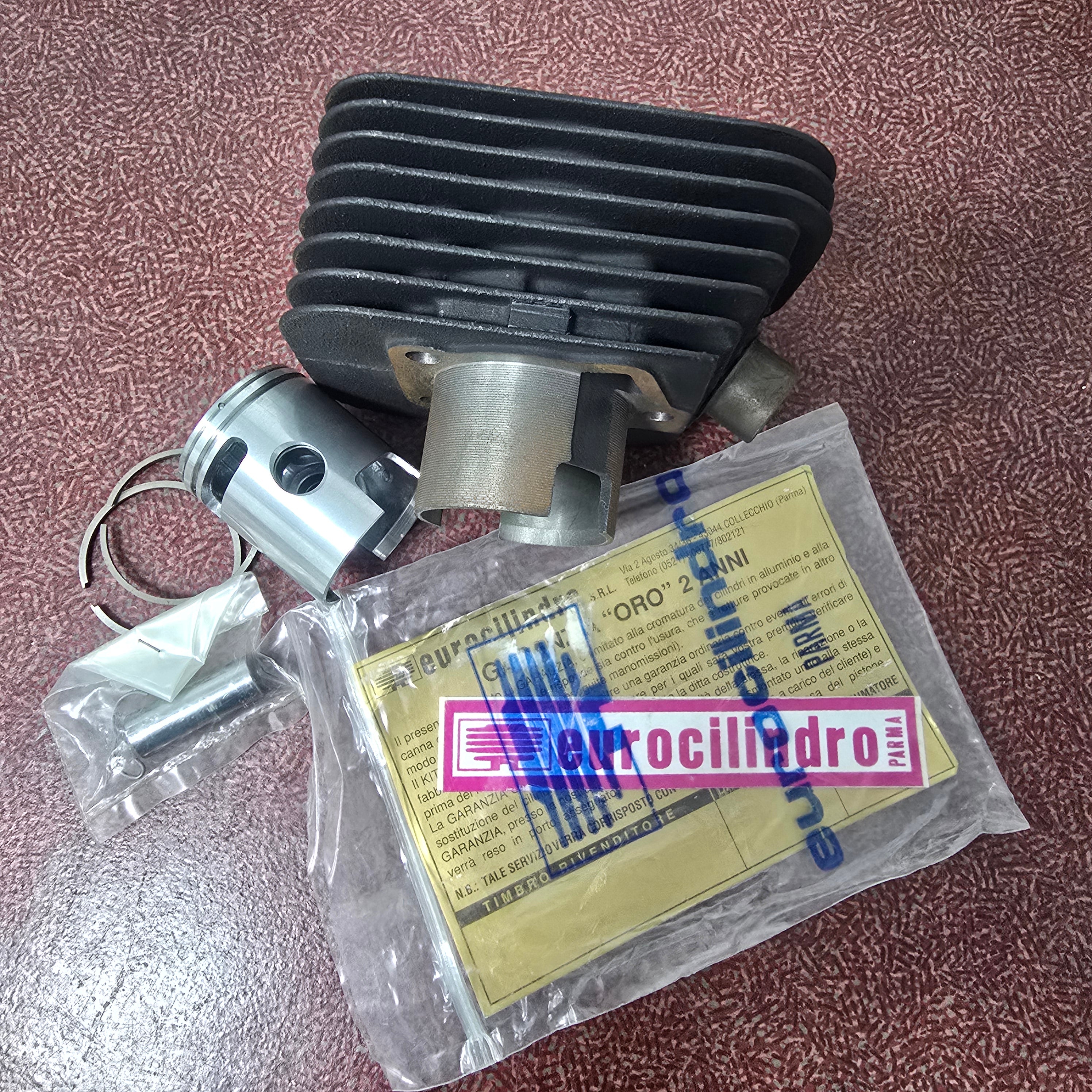 Rarissimo kit testa + cilindro eurocilindro per piaggio ciao si bravo d41 sp12 twinspark